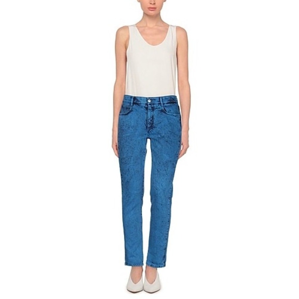 Stella McCartney‎ Acid Wash High Rise Skinny Jeans 26 Blue Denim